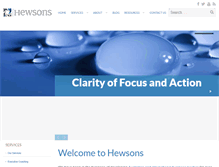 Tablet Screenshot of hewsons.com.au